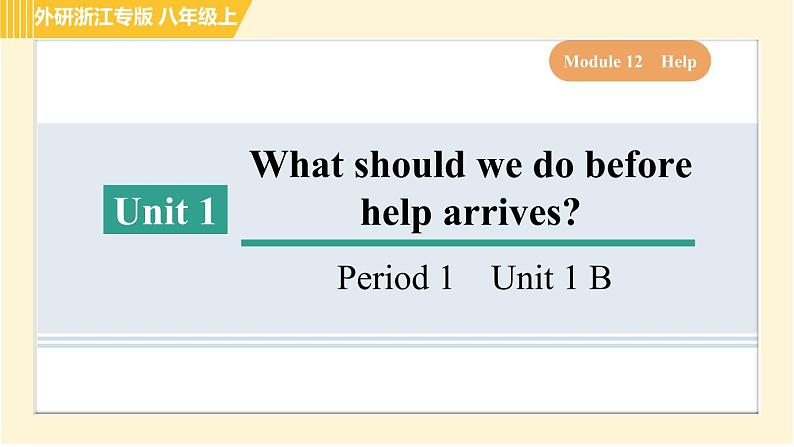 外研版B本八年级上册英语 Module12 习题课件01