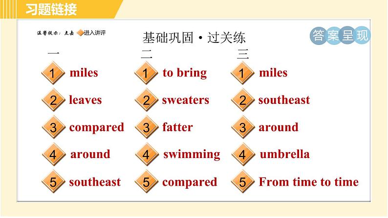 外研版B本八年级上册英语 Module10 Period 3　Unit 2 B 习题课件第2页