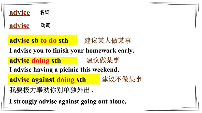 2021-2022学年外研版英语八年级上册Module 1 Unit1 语法讲解课件第5页