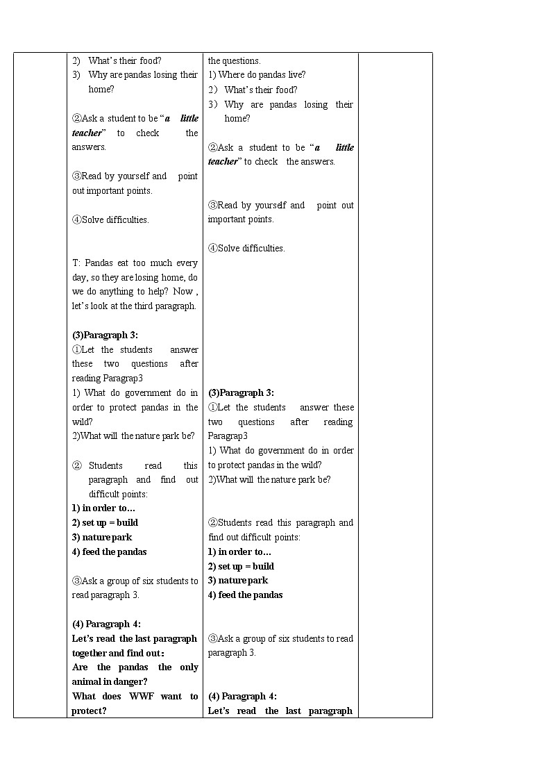 外研版八年级上册教案Module 6 Unit 203