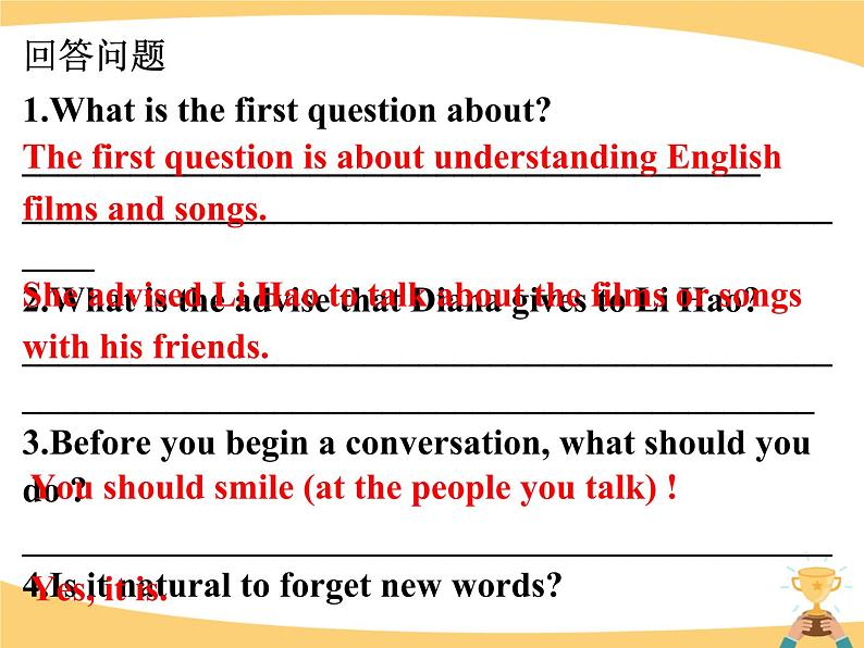 外研版八年级英语上册Module1 Unit2 You should smile at her! 课件（共24张）06