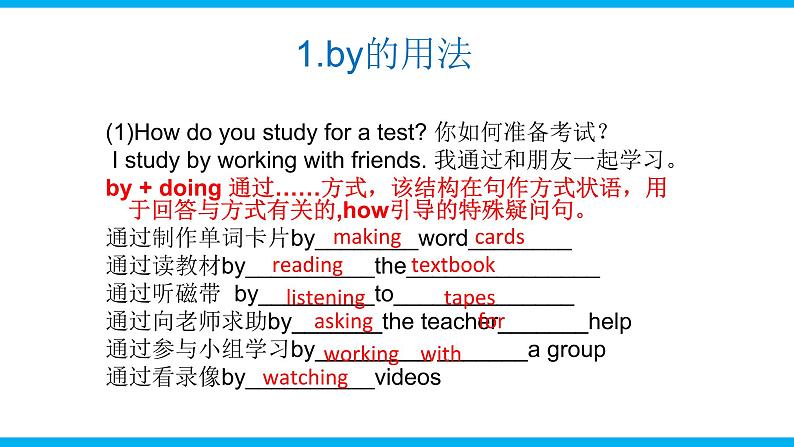 人教新目标九年级英语上册同步单元 Unit 1 How can we become good learners 单元复习课件+单元必备知识06