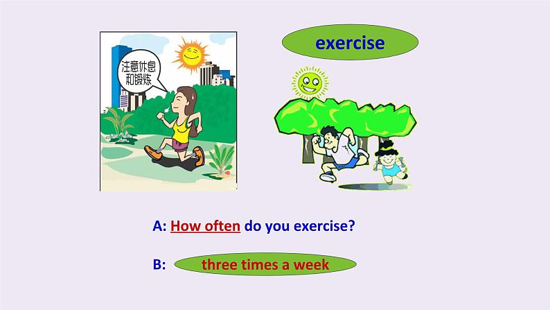 Unit 2 How often do you exercise【复习课件】-2021-2022学年八年级英语上册单元复习（人教新目标） (共36张PPT)06