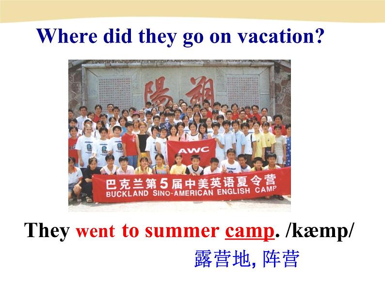 PEP人教版八年级英语上册Unit 1 Where did you go on vacation 精品课件第8页