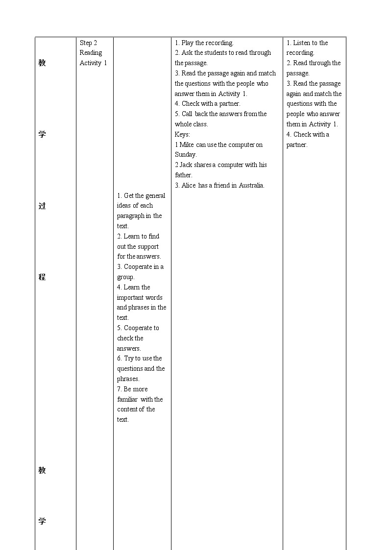 外研版（新标准）七年级上册教案M7 U2第2页