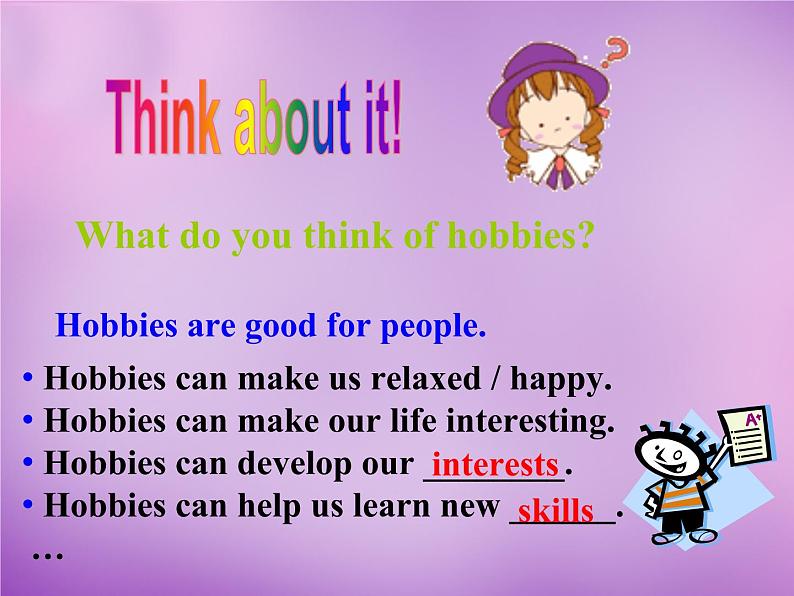 外研版八年级英语下册 Module 6 Unit 2 Hobbies can make you grow as a person课件03