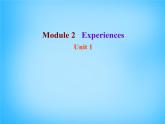 外研版八年级英语下册 Module 2 Experiences Unit 1 I ' ve also entered lots of speaking competitions课件 (1)
