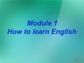 外研版八年级英语上册 Module 1 How to learn English Unit 1 Let's try to speak English as much as possible课件2