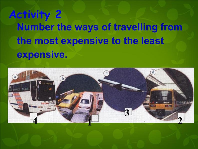 外研版八年级英语上册 Module 4 Unit 2 What is the best way to travel课件 (2)05