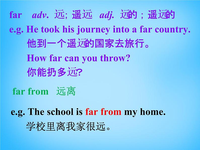 外研版八年级英语上册 Module 4 Unit 1 He lives the farthest from school课件 (3)第7页