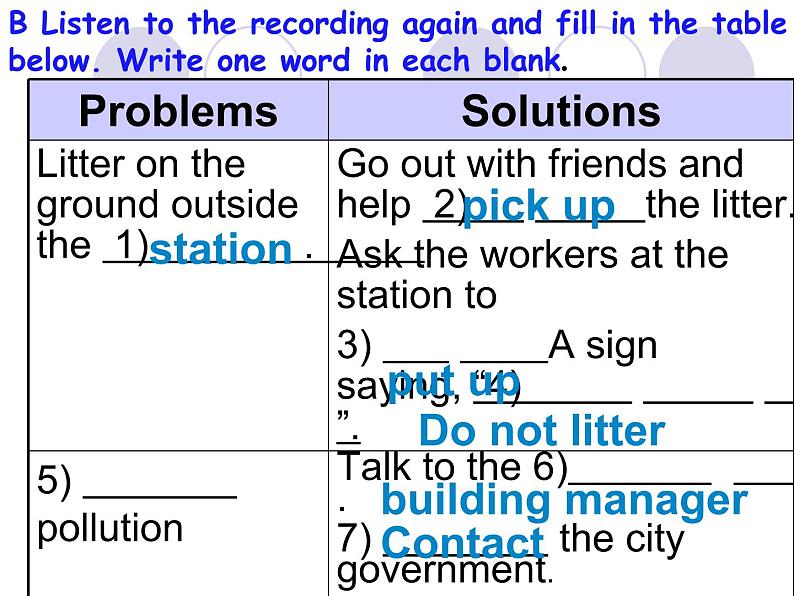 深圳市初中英语九年级级下Unit3 The environment 教学课件 listening& Speaking第5页