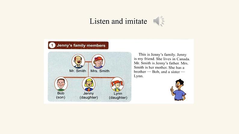 Unit 5 Lesson 25 Jenny 's Family课件1 冀教版英语七年级上册第7页