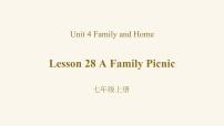 初中英语冀教版七年级上册Lesson 28  A Family Picnic课文ppt课件