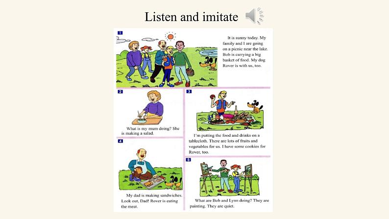 Unit 5 Lesson 28 A family picnic课件1 冀教版英语七年级上册08