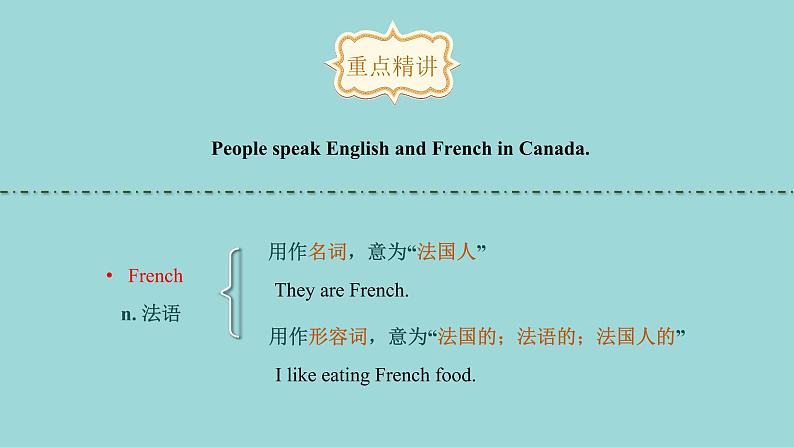 Unit 8 Lesson 46 Canada and the U.S.课文讲解课件 冀教版英语七年级上册第5页