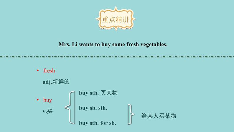 Unit 6 Lesson 32 At the Supermarket课文讲解课件 冀教版英语七年级上册第4页