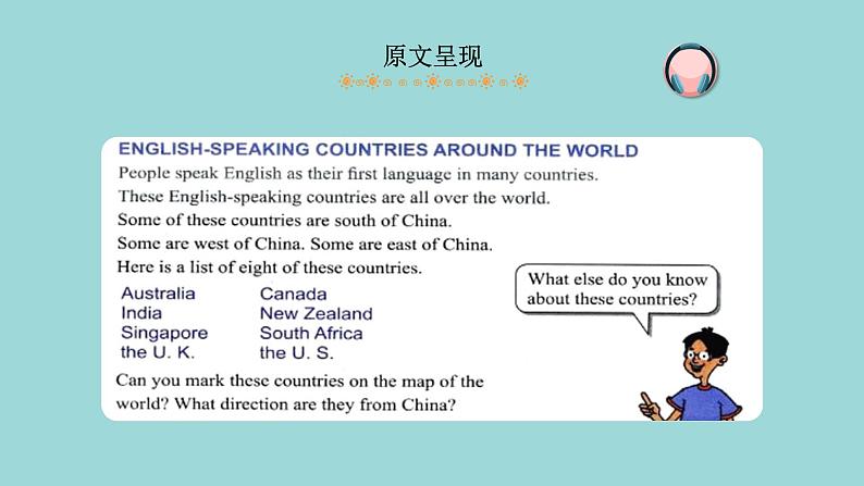 Unit 8 Lesson 48 English-speaking Countries课文讲解课件 冀教版英语七年级上册第3页