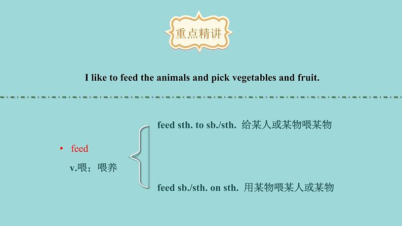 Unit 6 Lesson 34 On the Farm课文讲解课件 冀教版英语七年级上册07