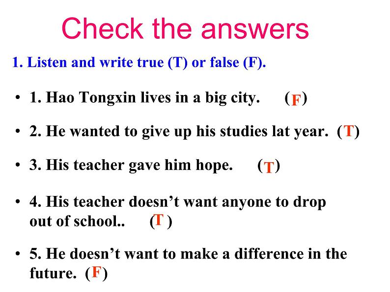 （新）冀教版七年级英语下册Unit+3+Lesson+15+Making+a+Difference课件08