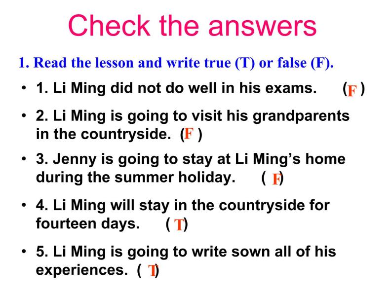 （新）冀教版七年级英语下册Unit+8+Lesson+48+Li+Ming's+Summer+Holiday课件08
