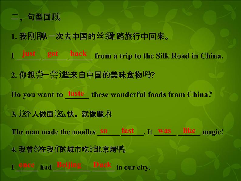 Unit 2 It’s Show Time Lesson 12 A Blog about the Silk Road课件 （新版）冀教版七年级下册04