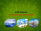Unit 6 Seasons Lesson 32 I Can't Wait for Winter课件 （新版）冀教版七年级下册