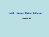 七年级英语下册 Unit 8 Summer Holiday Is Coming！Lesson 47课件 （新版）冀教版