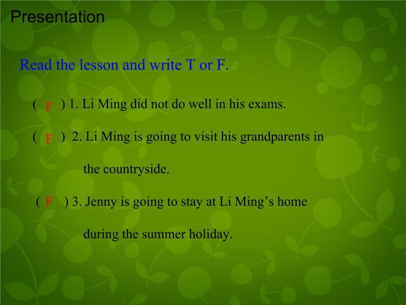 Unit 8 Summer Holiday Is Coming Lesson 48 Li Ming's Summer Holiday课件 （新版）冀教版七年级下册07