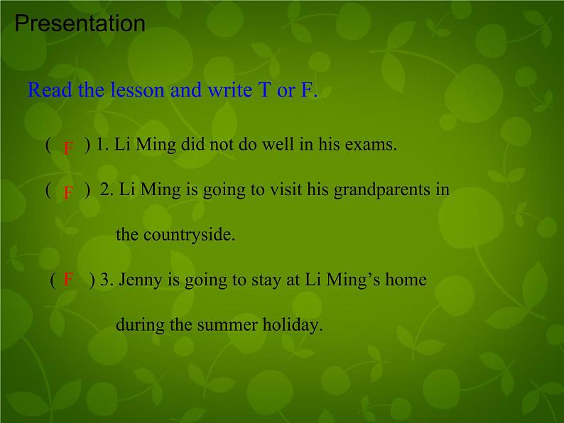 Unit 8 Summer Holiday Is Coming Lesson 48 Li Ming's Summer Holiday课件 （新版）冀教版七年级下册07