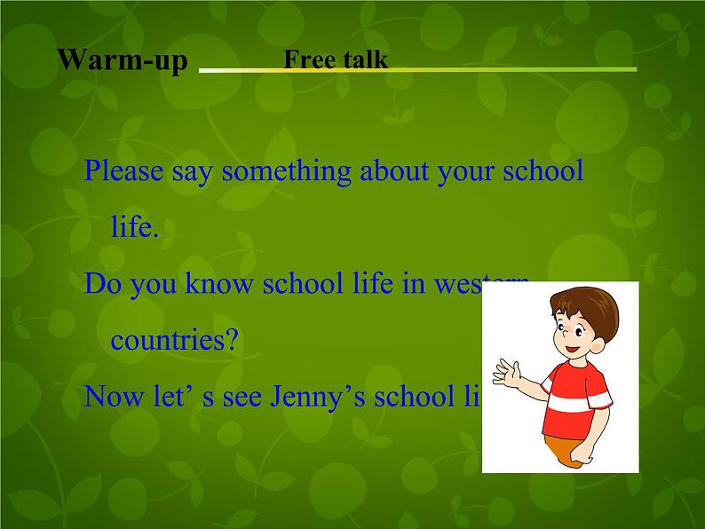 Unit 3 School Life Lesson 14 Jenny's School Life课件 （新版）冀教版七年级下册03