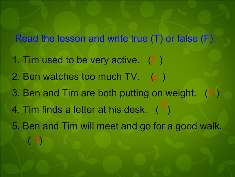 Unit 7 Sports and Good Health Lesson 40 Move Your Body课件 （新版）冀教版七年级下册07