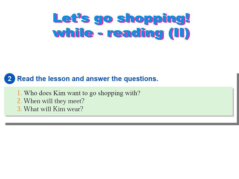 冀教版英语七年级上册 Unit 2 Colours and Clothes Lesson 12 Let’s Go Shopping 课件06