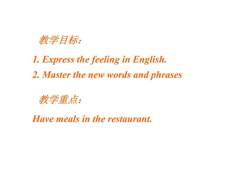 冀教版英语七年级上册 Unit 4 Lesson 22 In the Restaurant  课件02