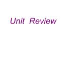 冀教版英语七年级上册 Unit 5 Family and home Review  课件