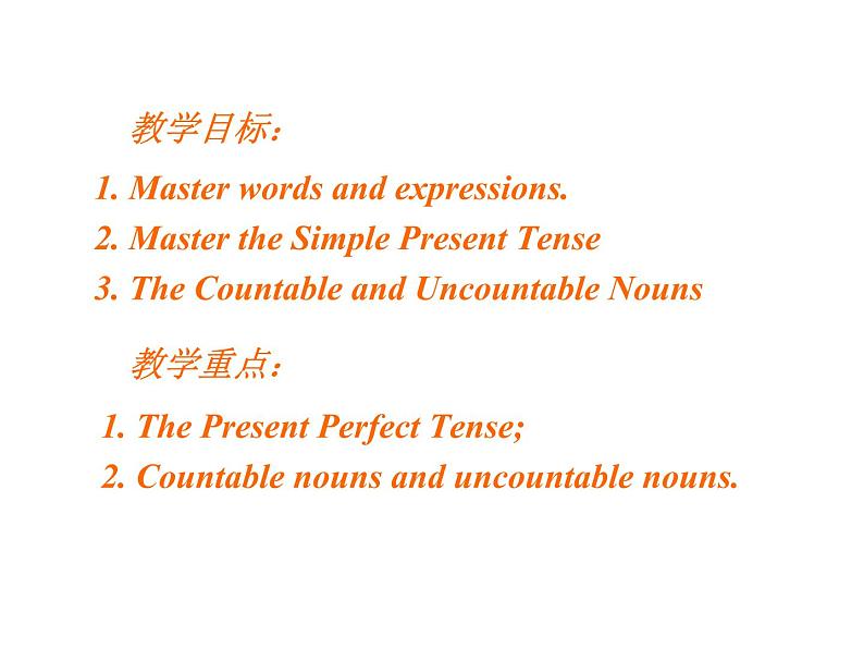 七年级英语上册 Unit 4 Food and Restaurants Review课件 （新版）冀教版第2页