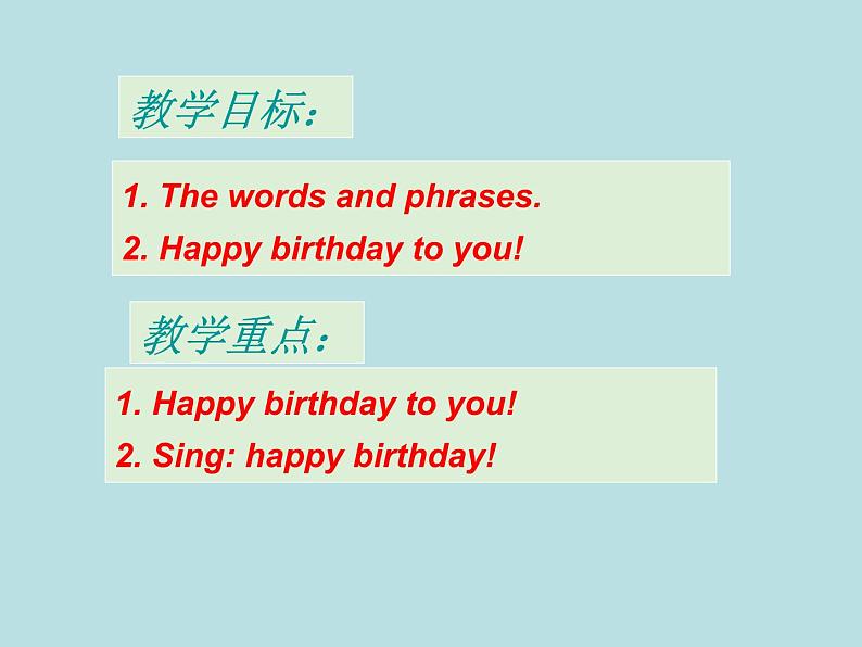 七年级英语上册 Unit 5 Family and home Lesson 29 A Birthday Card课件 （新版）冀教版02