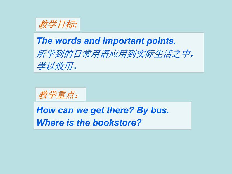 七年级英语上册 Unit 6 Let’s go Lesson 31 Let's Go to the Bookstore！课件 （新版）冀教版03