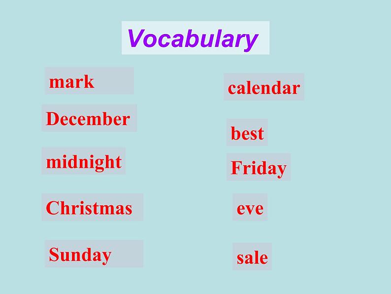 七年级英语上册 Unit 7 Days and months Lesson 38 Nick 's Busy Month课件 （新版）冀教版第6页