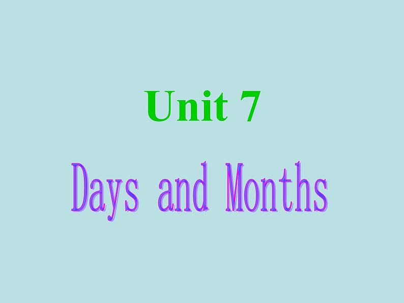 七年级英语上册 Unit 7 Days and months Lesson 37 Seasons and Weather课件 （新版）冀教版01