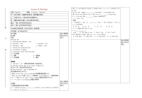 冀教版七年级上册Unit 7 Days and MonthsLesson 41  Holidays学案及答案