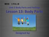 七年級(jí)英語上冊(cè) Unit 3 Lesson 13 Body Parts課件 （新版）冀教版