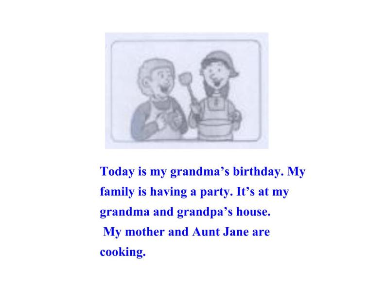 七年级英语上册 Unit 5 Family and Home Lesson 30 Grandma’s Birthday Party课件 （新版）冀教版05