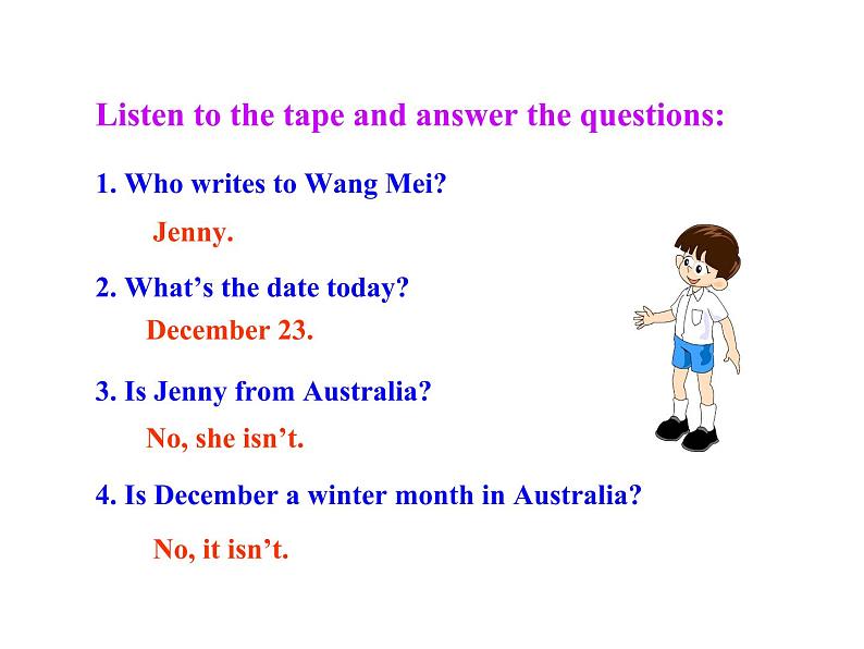 七年级英语上册 Unit 7 Days and Months Lesson 42 Happy Holidays！课件 （新版）冀教版06