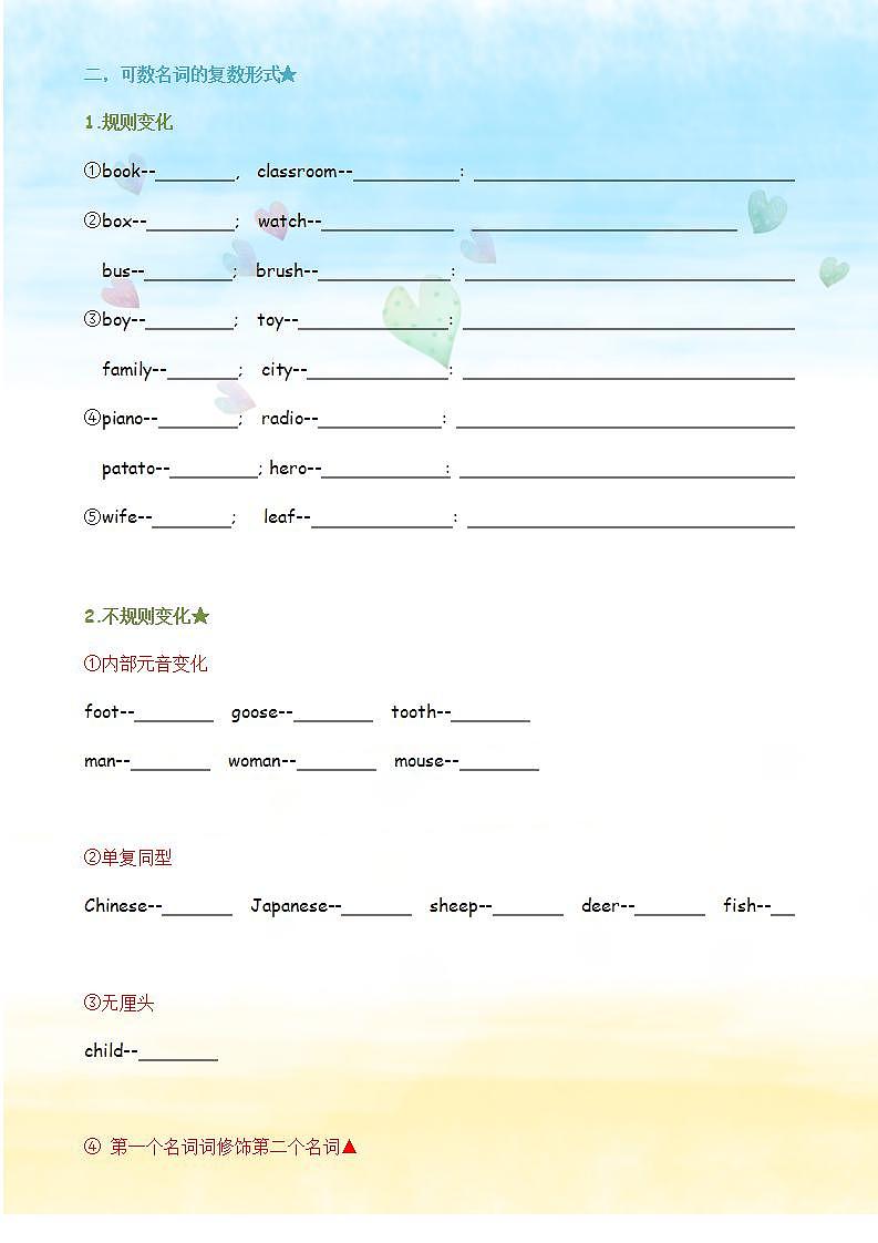 沪教牛津英语 七年级上册  Unit 3 the earh & grammar学案02