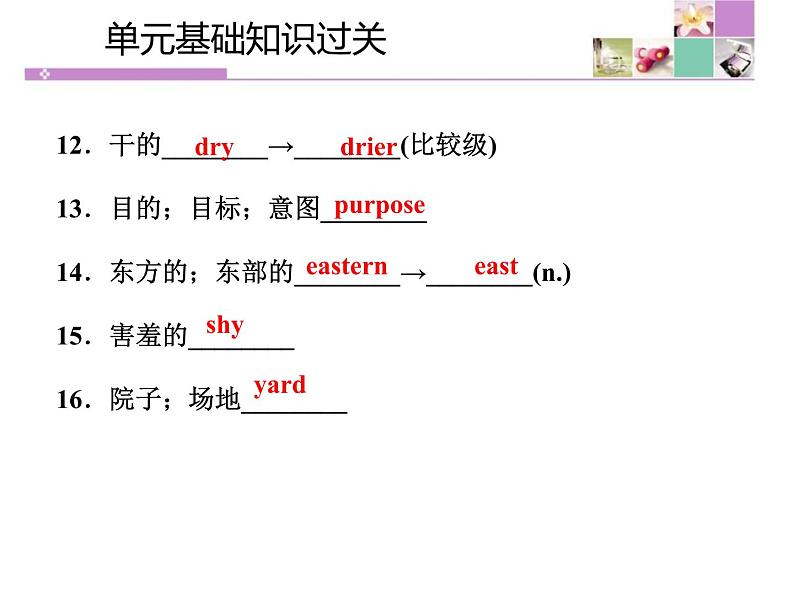 《单元基础知识过关》Plant a Plant PPT课件PPT04