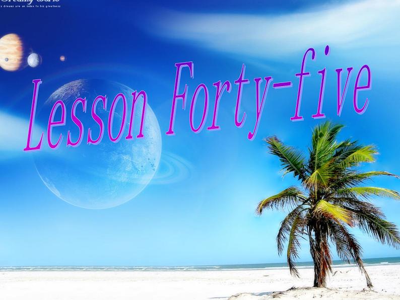 冀教版英语七年级上册Unit 8 Lesson 45课件PPT第1页