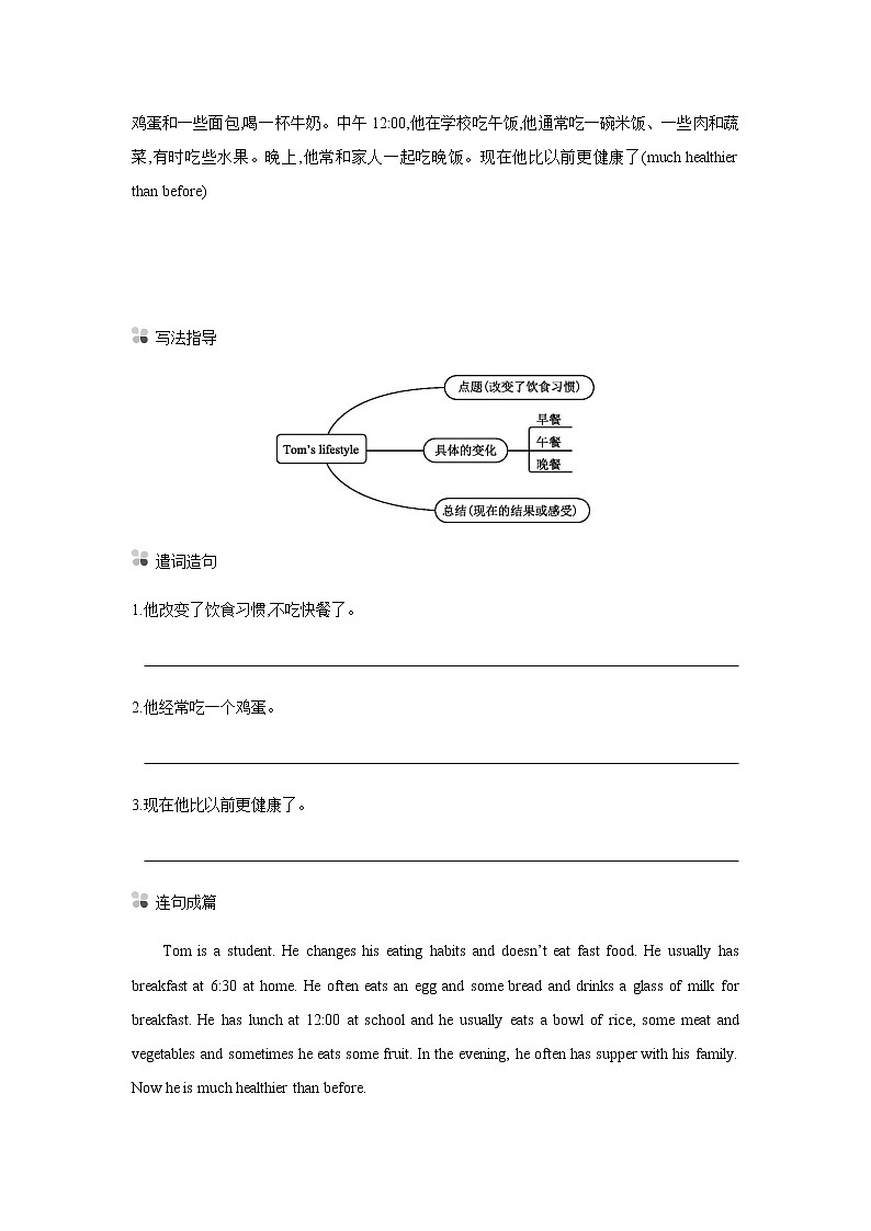 牛津译林版英语七年级上册[Unit 6 单元主题写作]学案第2页