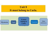 初中英语人教新目标 (Go for it) 版九年级全册Unit 8 It must belong to Carla.Section A教学ppt课件