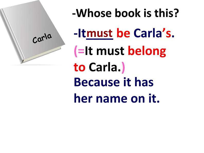 人教版英语（Go for it）Unit 8 It must belong to Carla.课件第6页