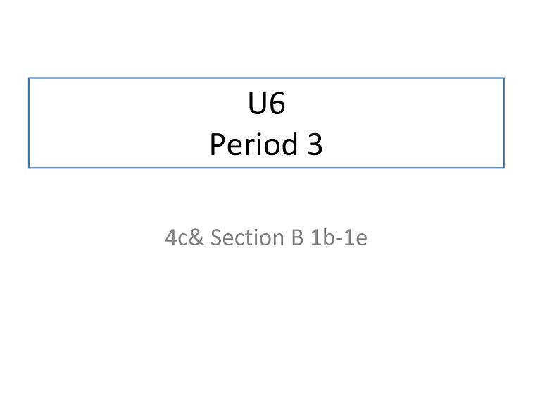 人教版英语（Go for it）九年级 Unit 6 period 3 PPT课件+音频01